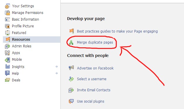 how to merge 2 facebook business pages