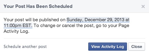 how to edit scheduled Facebook posts