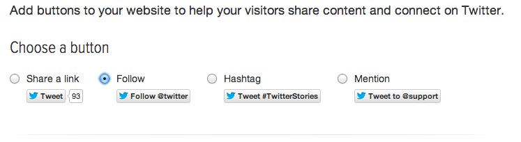 How to add a Twitter Follow Button