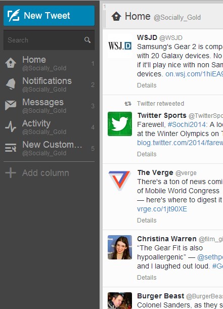 create custom timelines with tweetdeck 2