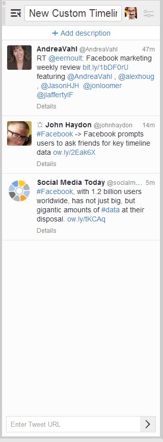 create custom timelines with tweetdeck 7