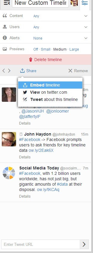 create custom timelines with tweetdeck 9