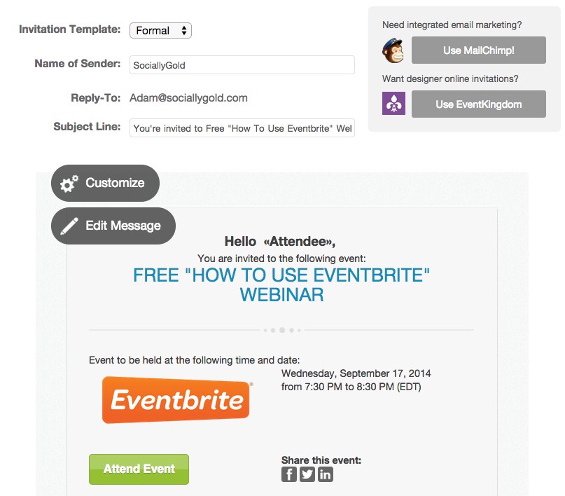 Eventbrite Email Tools